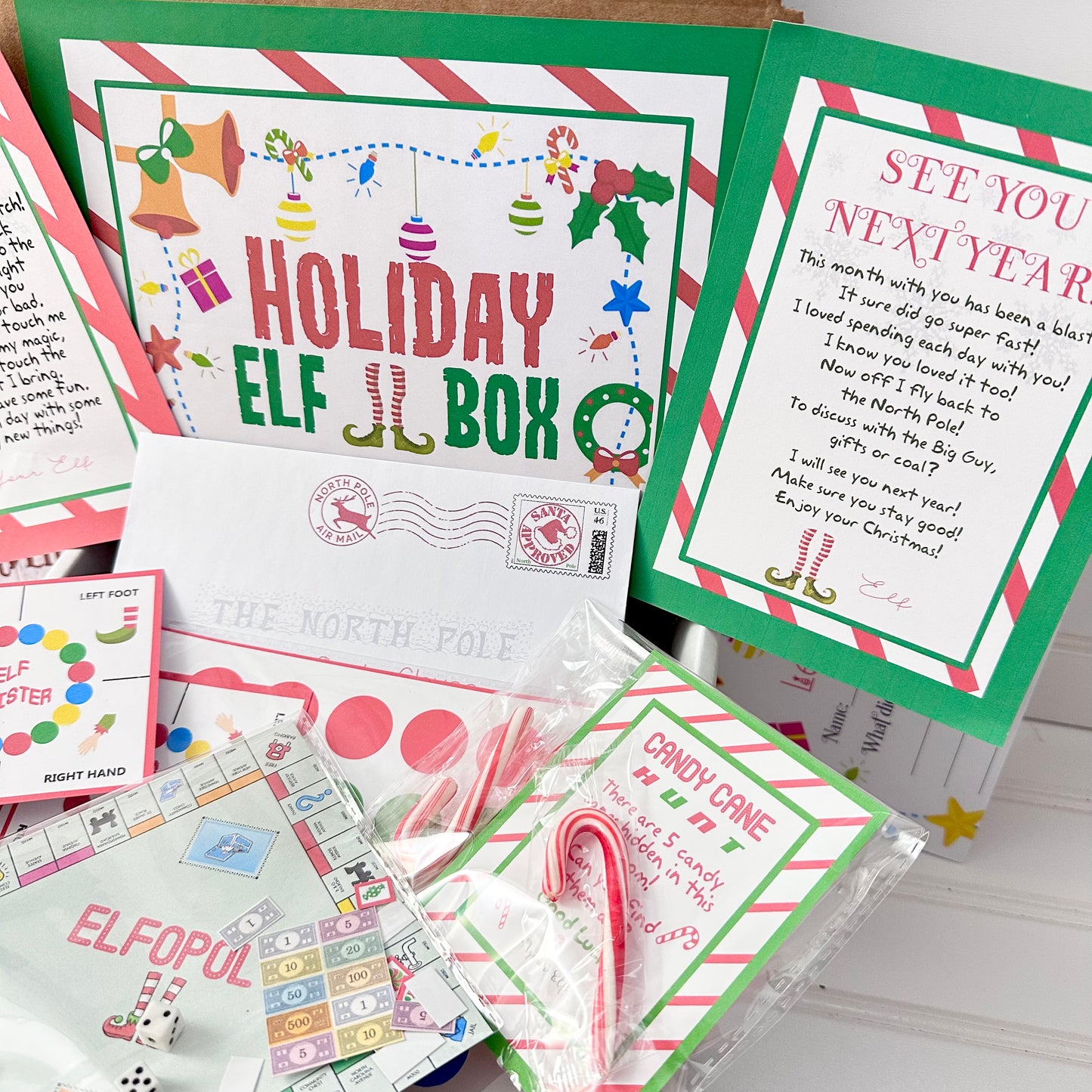 Elf Board Games - Props and Activities