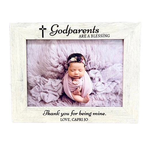 Godparents Engraved Frame