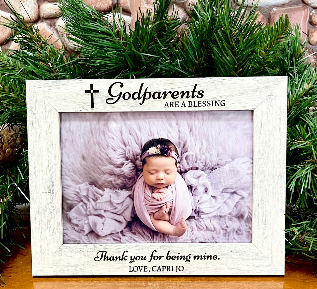 Godparents Engraved Frame