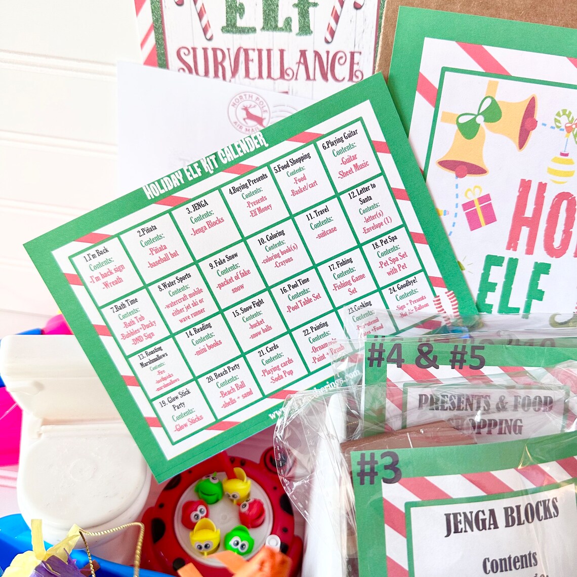 Holiday Elf Kit - 24 Days of Fun- Family Traditions - Accessories Kit