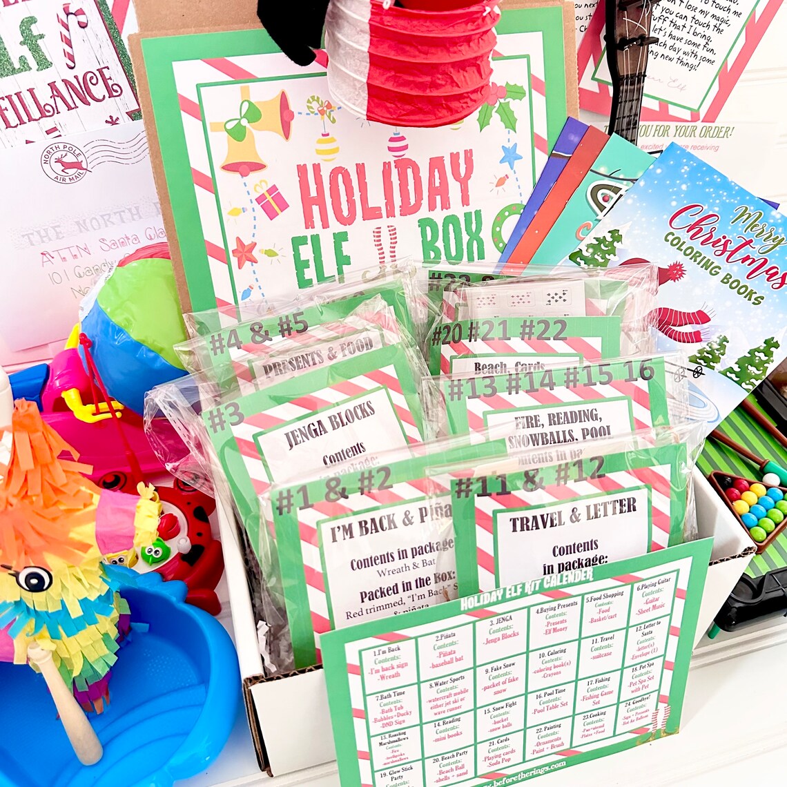 Holiday Elf Kit - 24 Days of Fun- Family Traditions - Accessories Kit