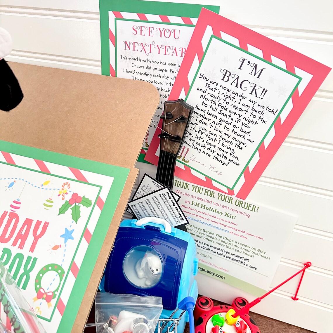 Holiday Elf Kit - 24 Days of Fun- Family Traditions - Accessories Kit